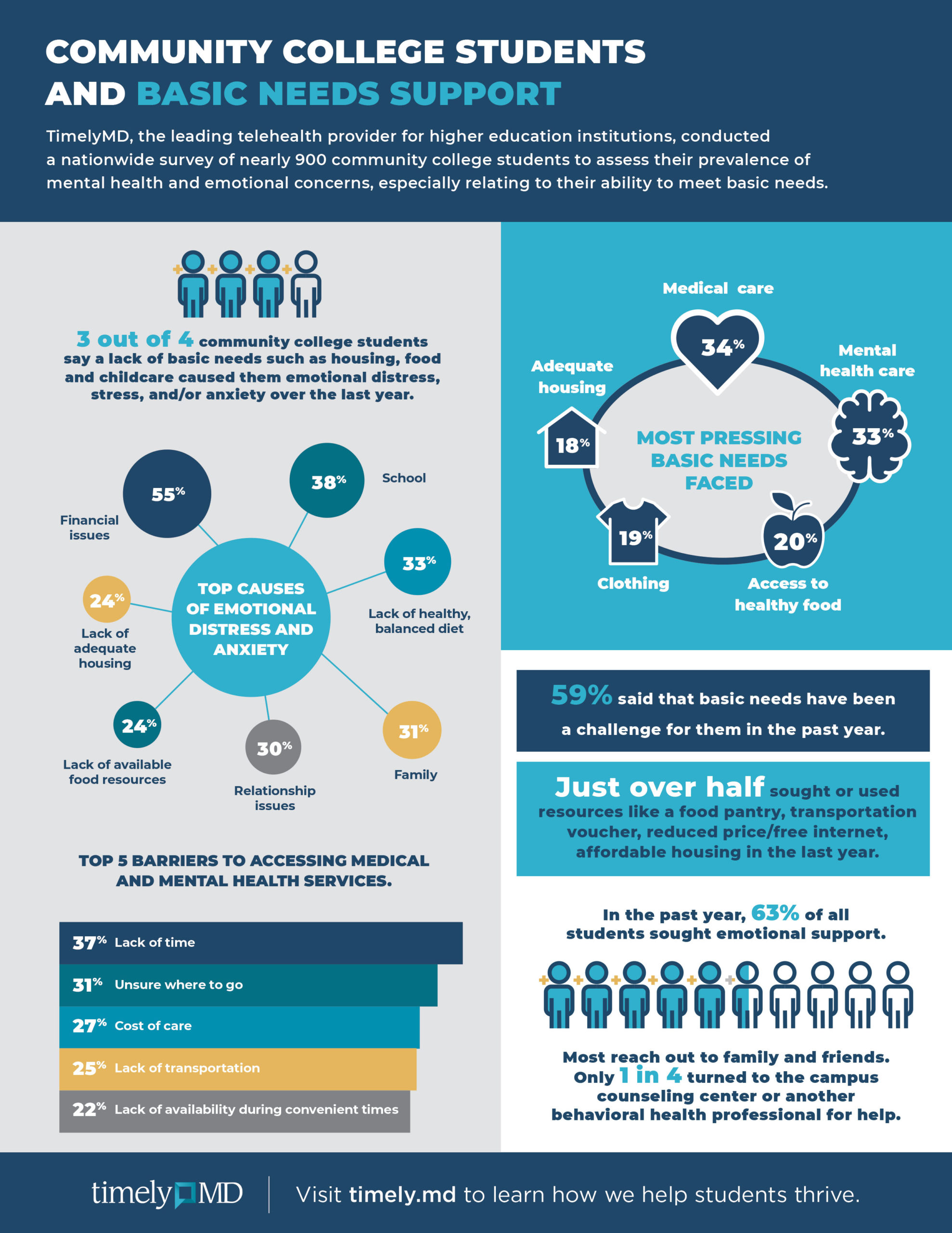 Community college students and basic needs support